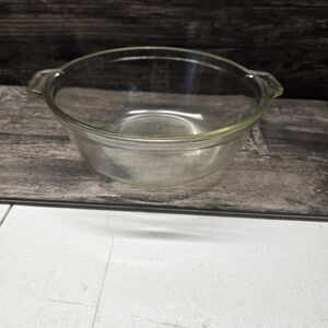 Vintage Pyrex Clear Glass Casserole Dish 023-OR-623-B 2.5” Deep,‎ 7.5” Across